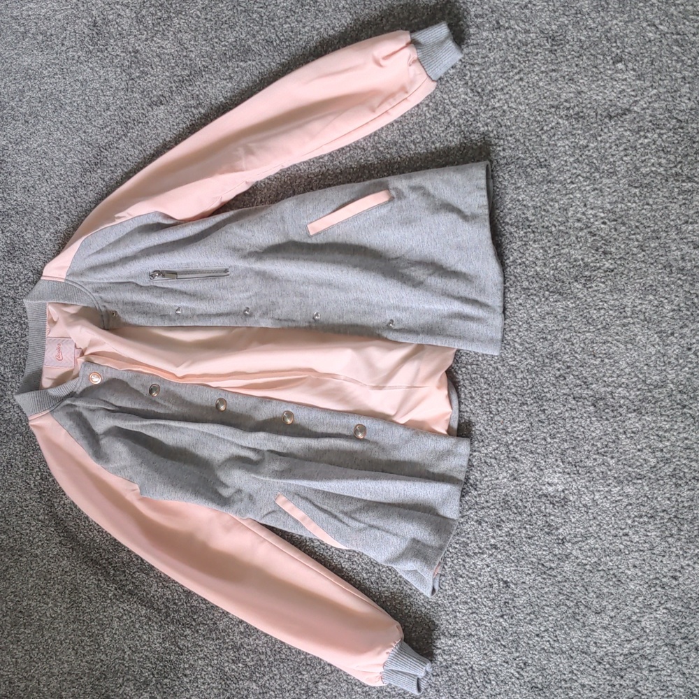 Grey and pink candies jacket